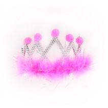 솜방울왕관(핑크)