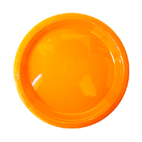 플라스틱접시-대(10개)오렌지