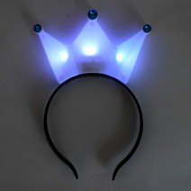 LED 왕관머리띠 (화이트)