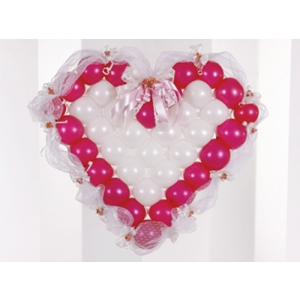 벌룬시트하트 (신부대기실/웨딩카용 완성품)